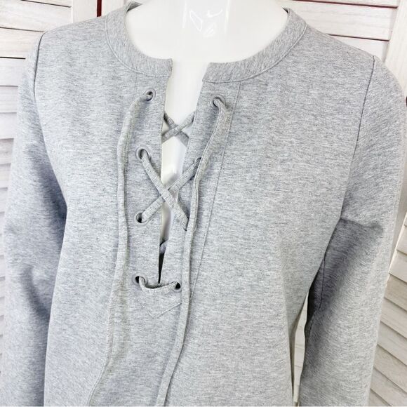 J. Crew Mercantile Sweatshirt Tunic Dress Gray XS - Picture 7 of 15